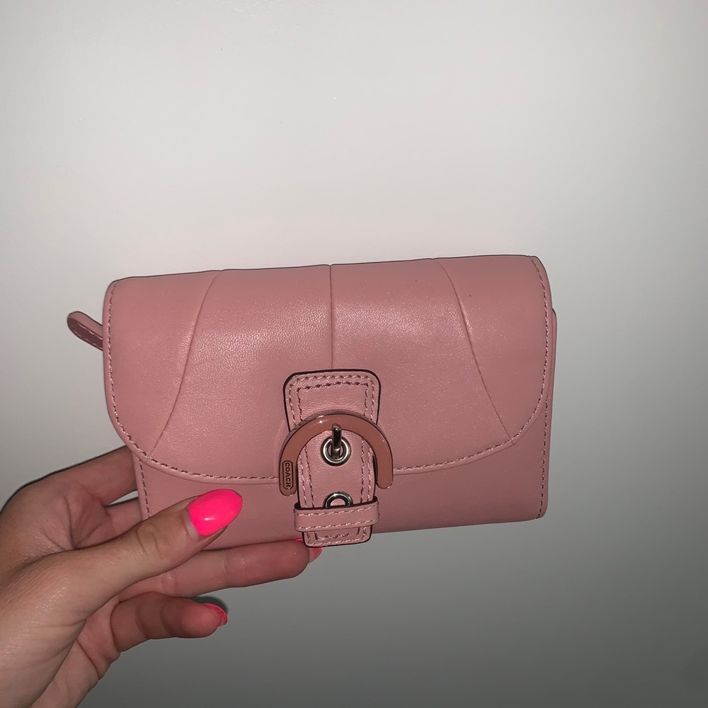 Pink coach wallet